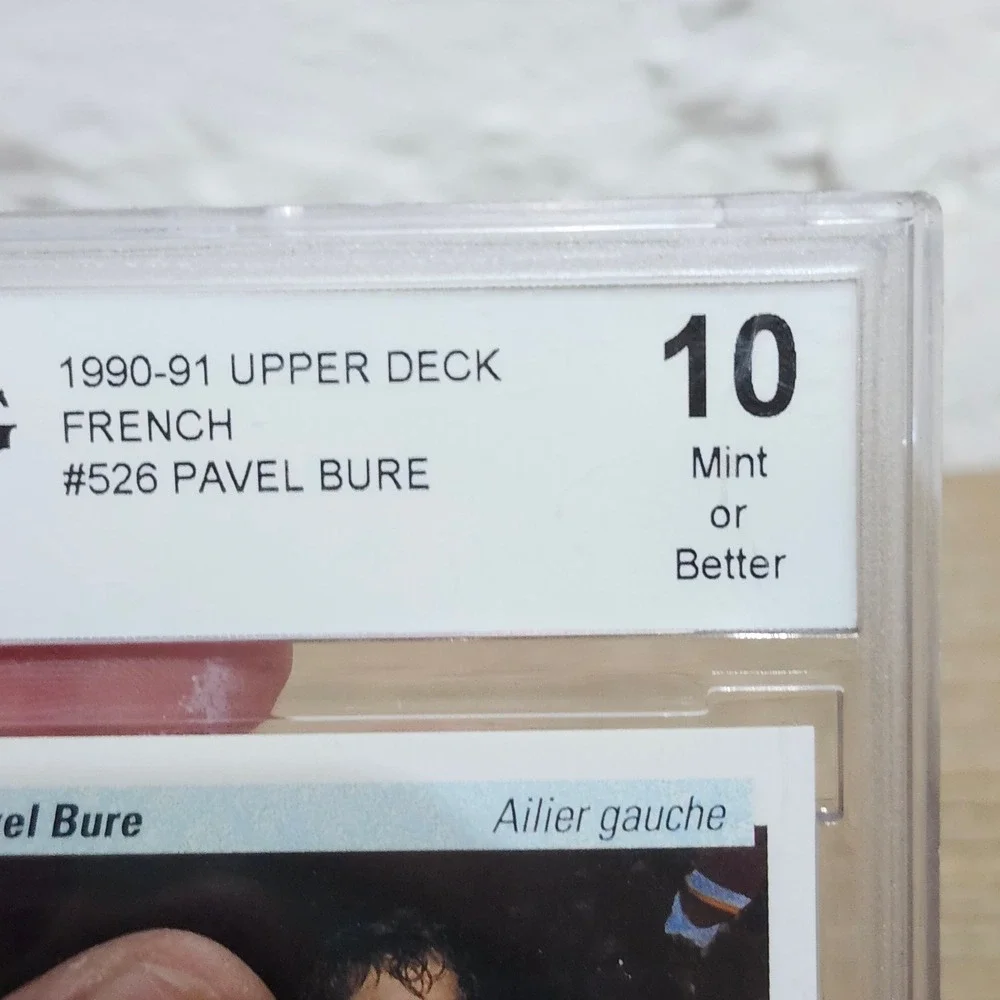 1990-91 Upper Deck Pavel Bure #526‎ Young Guns BCCG 10 Hockey Card